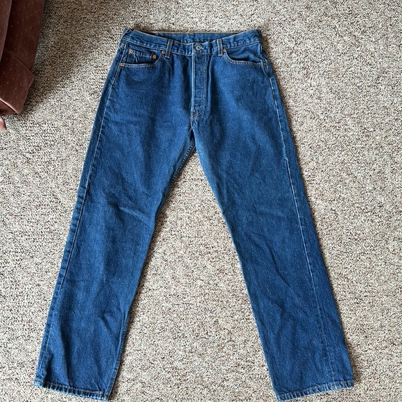 Levi’s vintage high waist 90’s 501 button fly XX size 32/31 mint condition - Picture 7 of 10